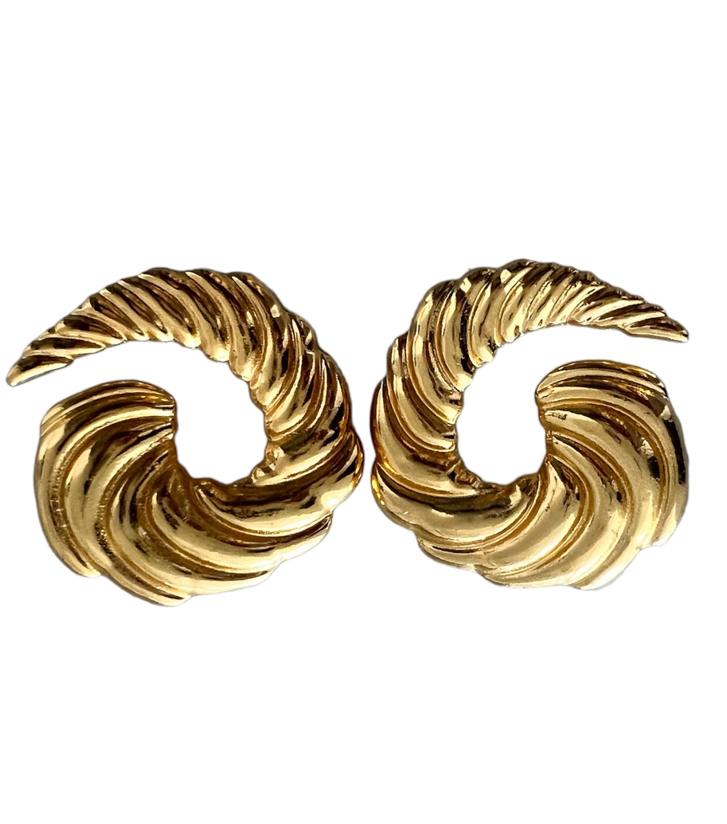 VINTAGE STATEMENT EARRINGS-GOLD MERMAID