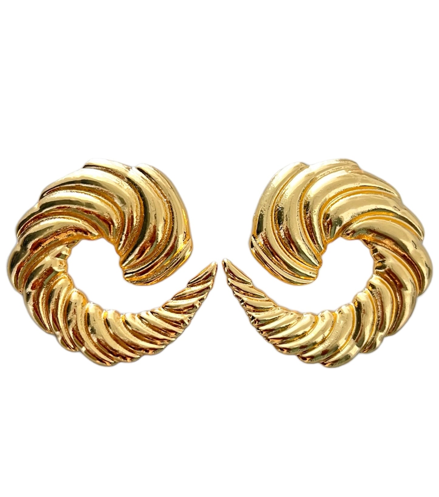 VINTAGE STATEMENT EARRINGS-GOLD MERMAID